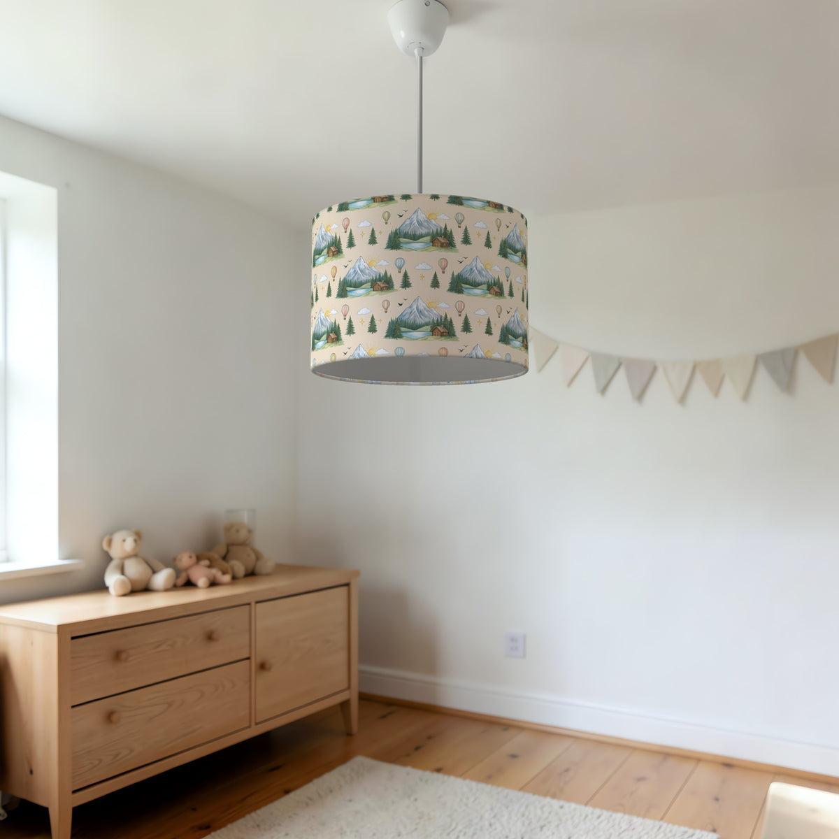 Sand Mountain Adventure lampshade - 20cm x 18.5cm Ceiling - photo 3