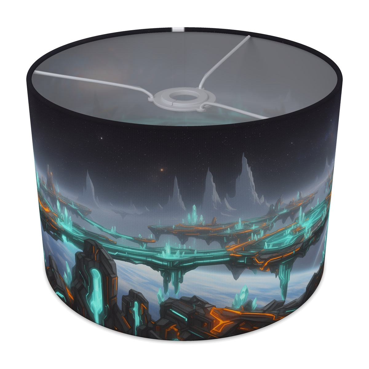 Space Arena Neon Gamer World lampshade - 30cm x 21cm Ceiling