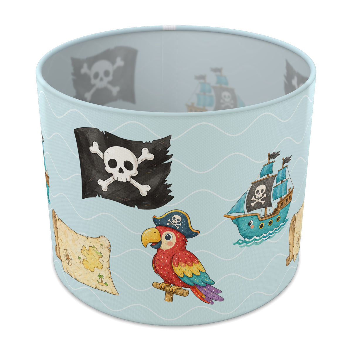 Aqua Pirates lampshade - 25cm x 20cm Table