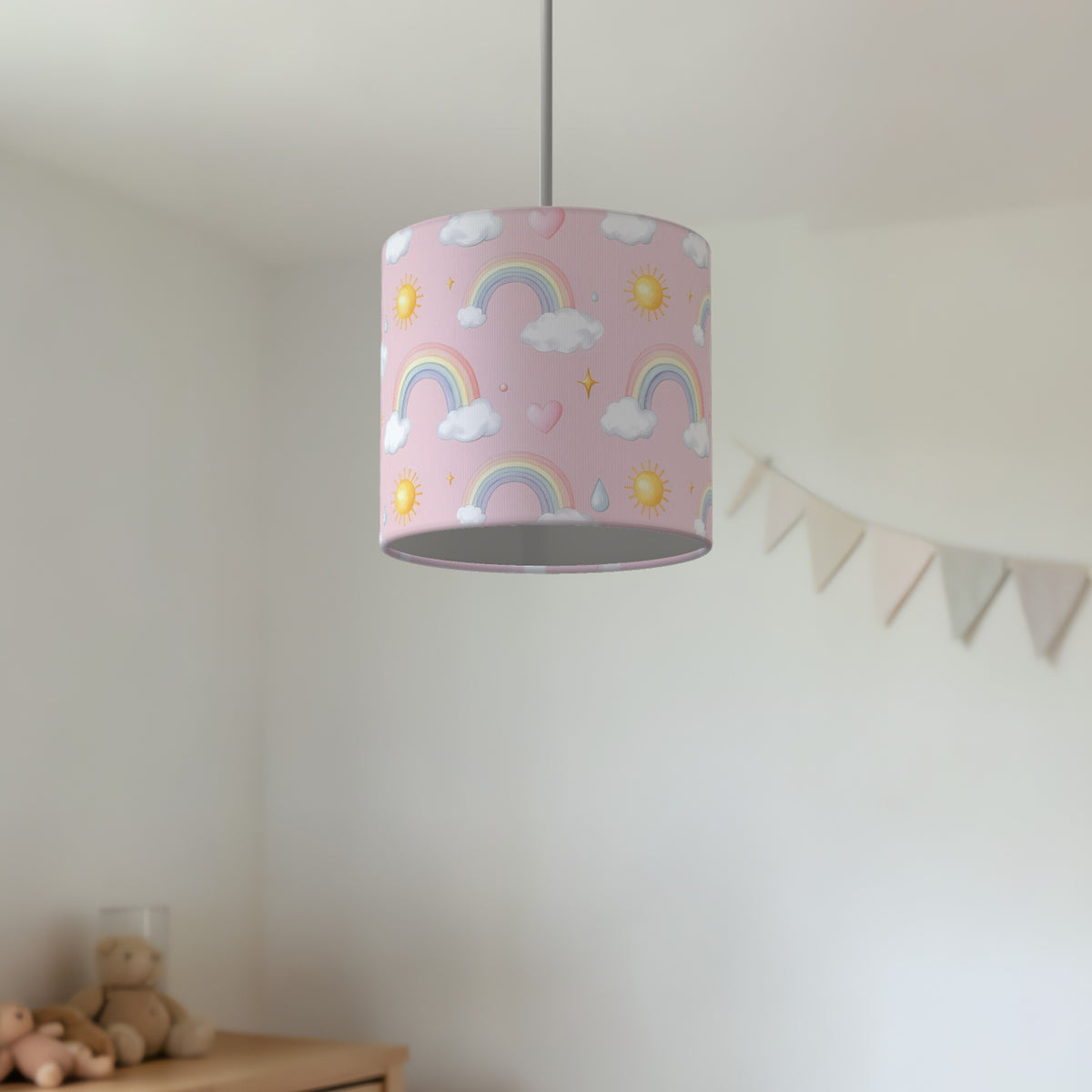 Blush Over The Rainbow lampshade - 20cm x 18.5cm Ceiling - photo 2