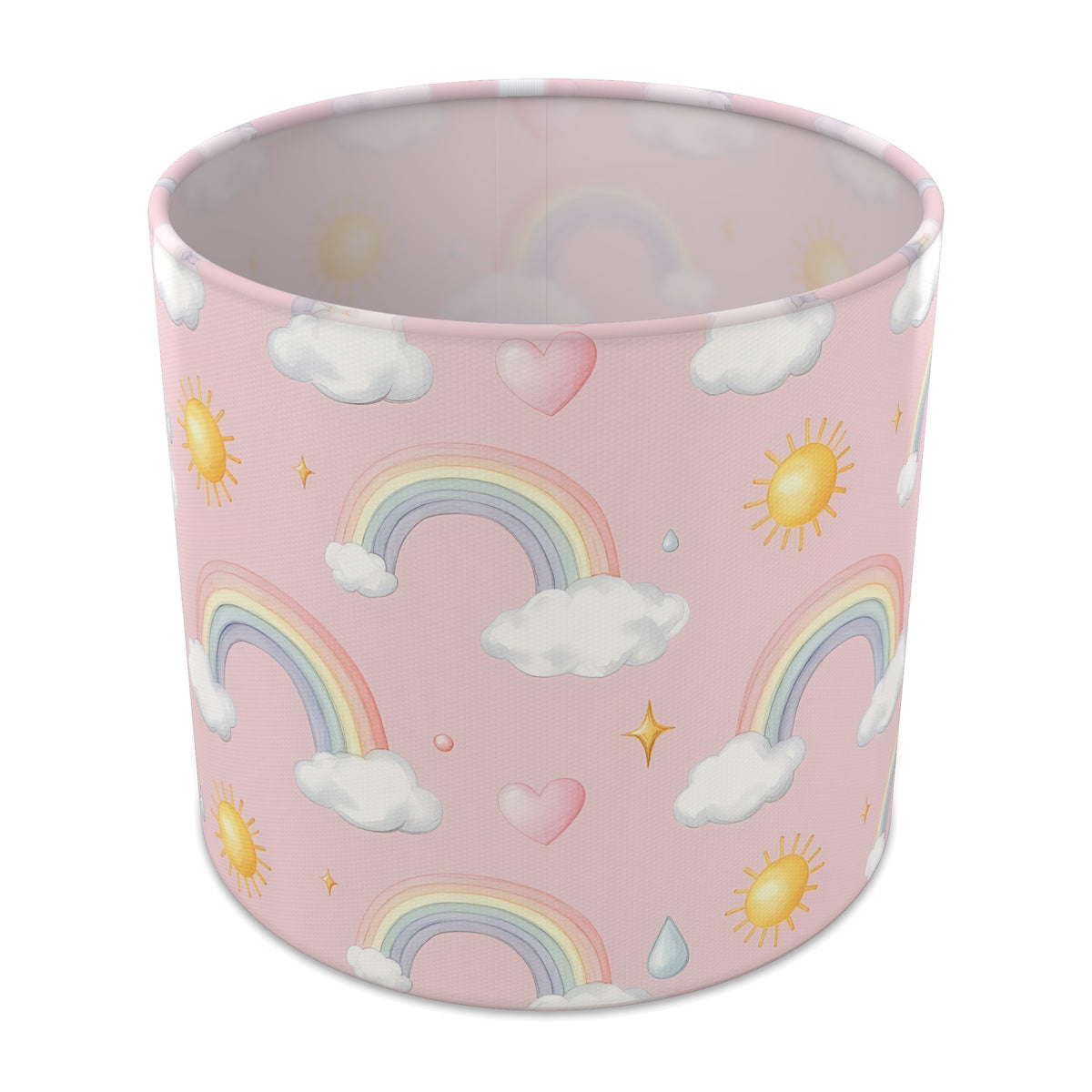 Blush Over The Rainbow lampshade - 20cm x 18.5cm Table