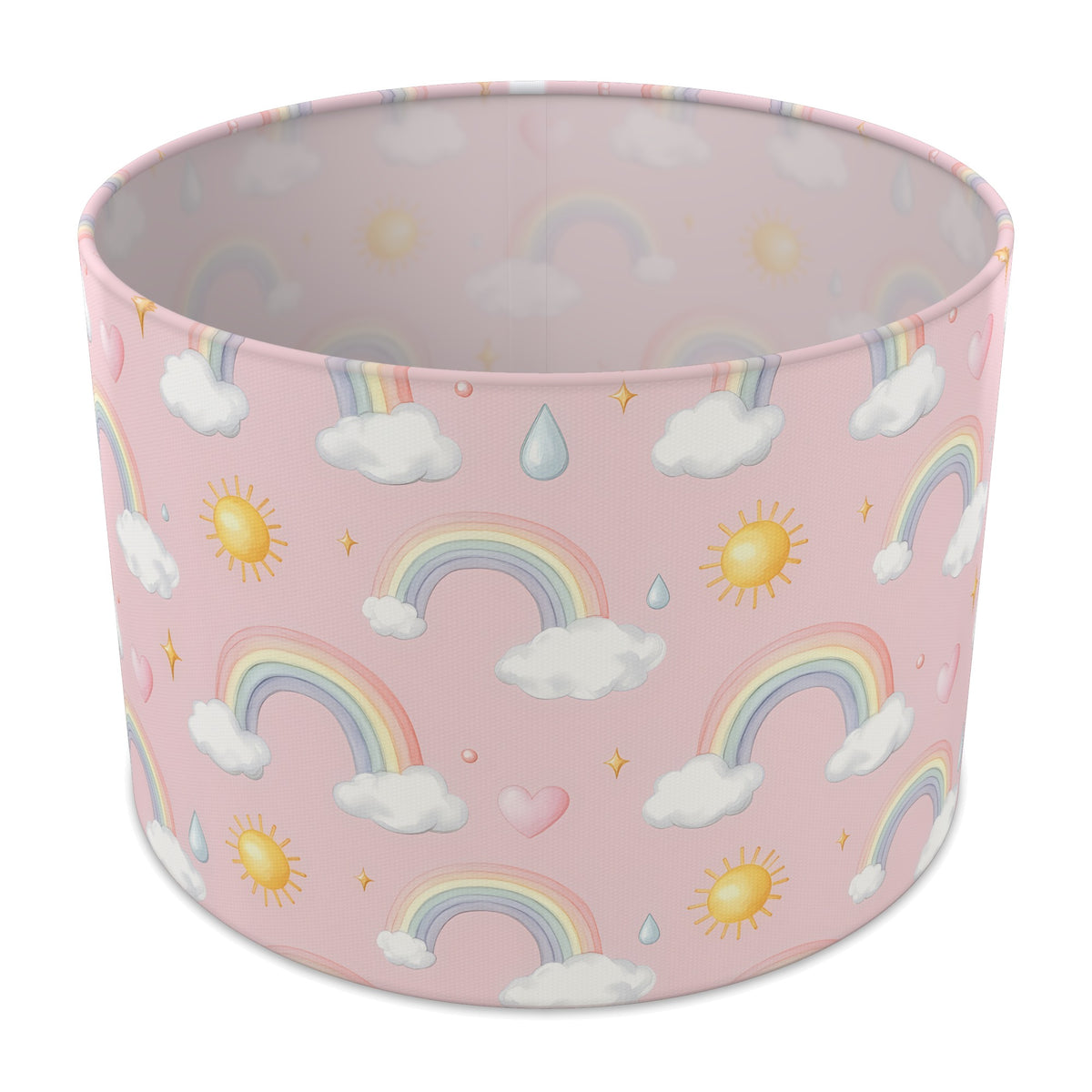 Blush Over The Rainbow lampshade - 30cm x 21cm Table