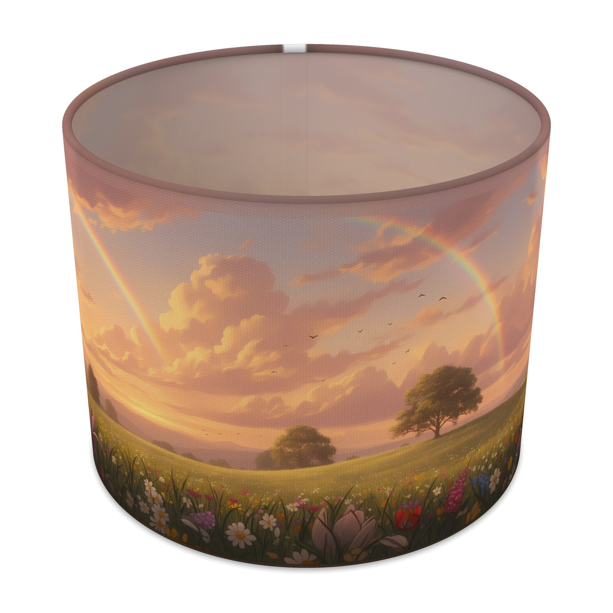 Sunset Clouds Rainbow Skies lampshade - 25cm x 20cm Table