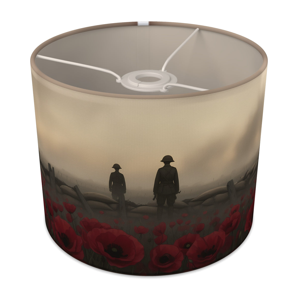 Remembrance Dusk Lest We Forget lampshade - 25cm x 20cm Ceiling
