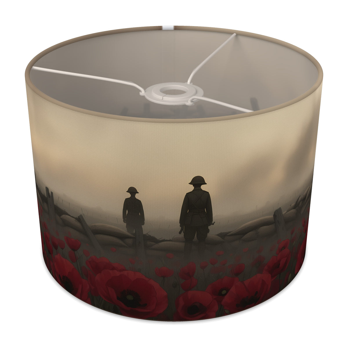 Remembrance Dusk Lest We Forget lampshade - 30cm x 21cm Ceiling