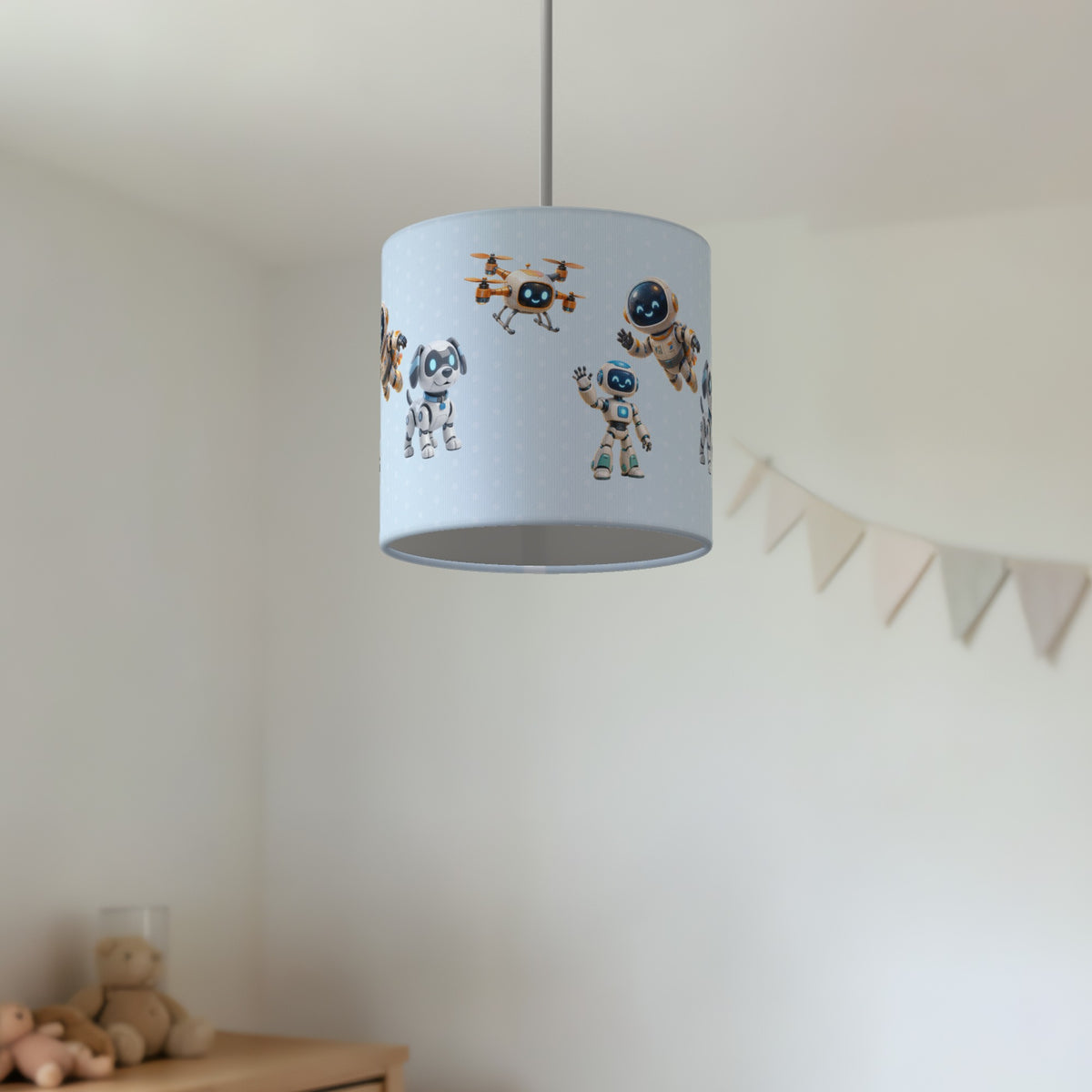 Sky Robots lampshade - 20cm x 18.5cm Ceiling - photo 2