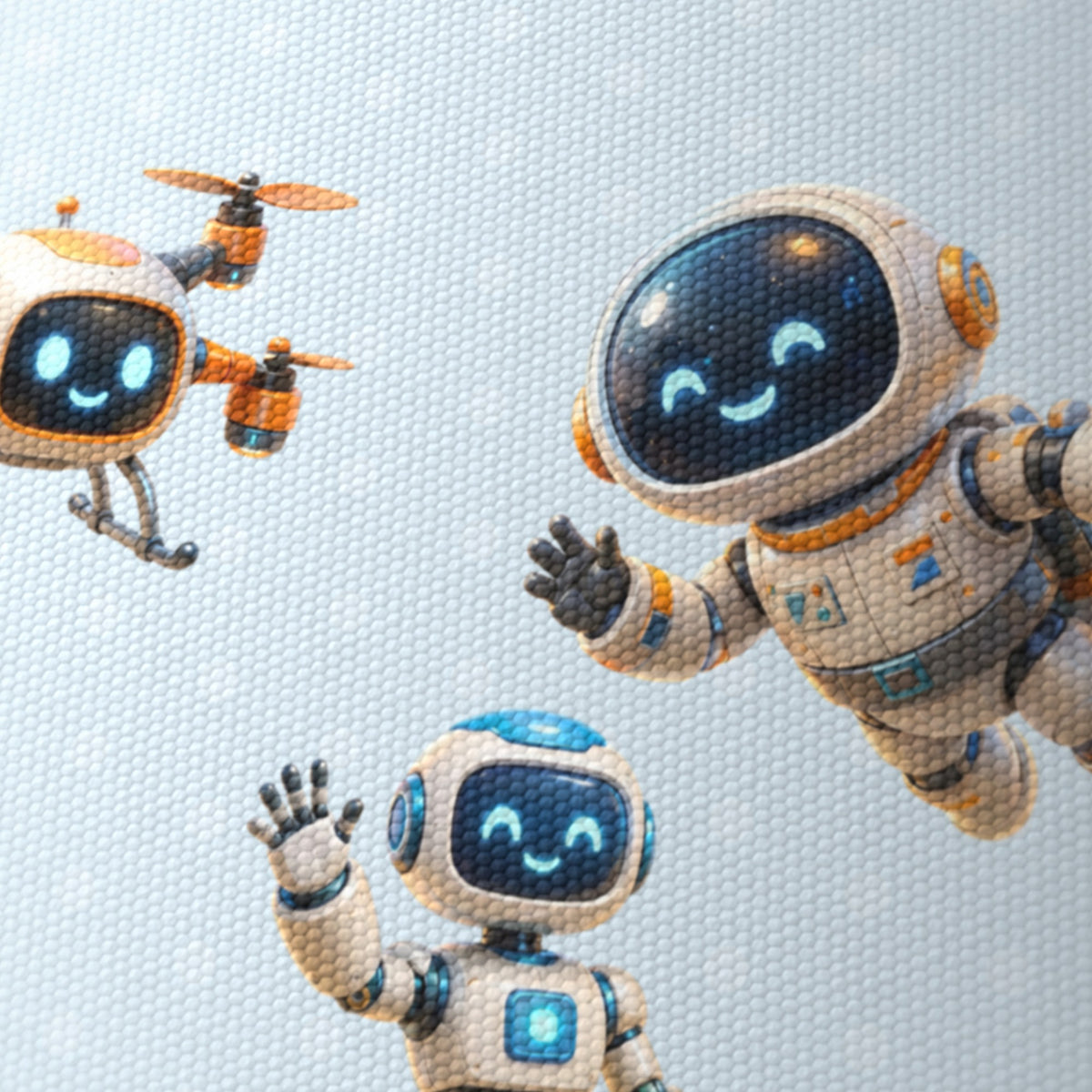 Sky Robots lampshade - 20cm x 18.5cm Ceiling - photo 6