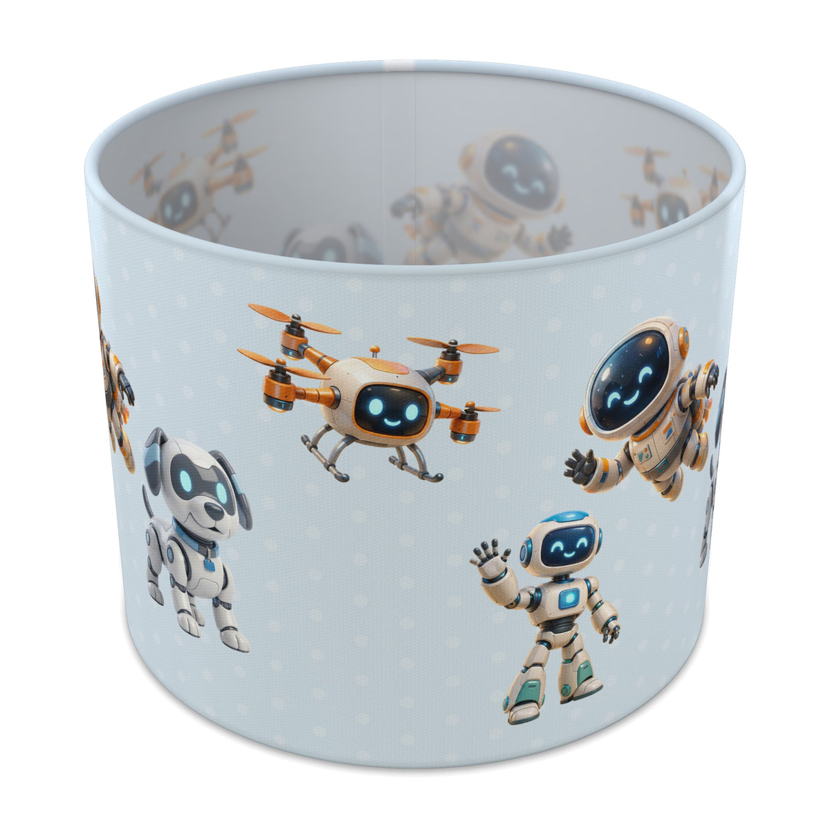 Sky Robots lampshade - 25cm x 20cm Table