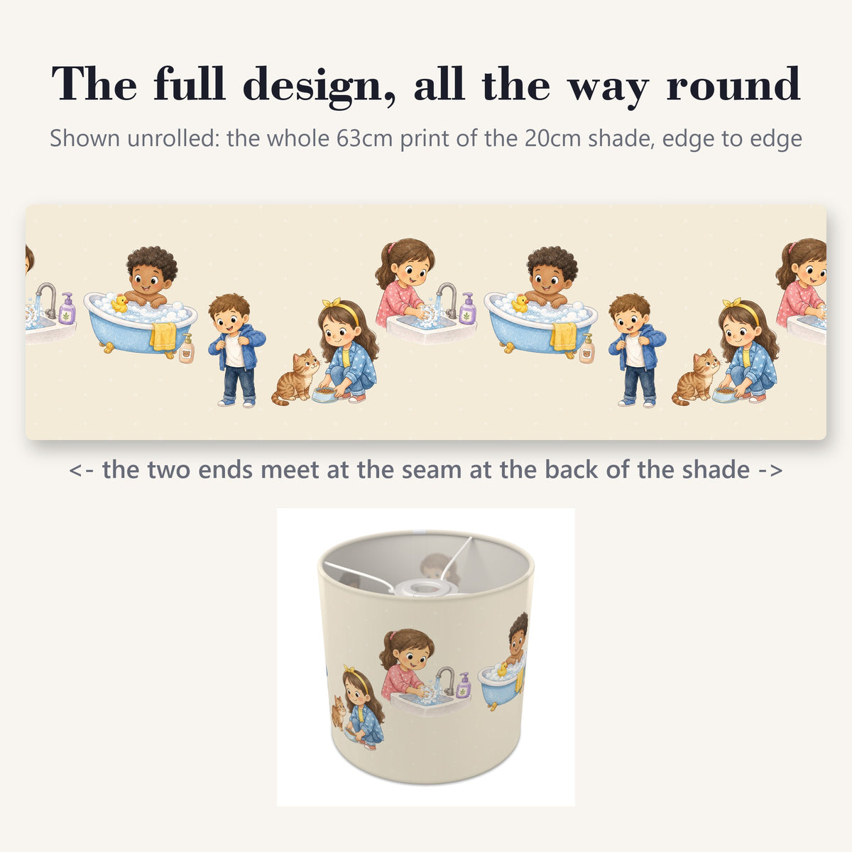 Cream Routine lampshade - 20cm x 18.5cm Ceiling - photo 9