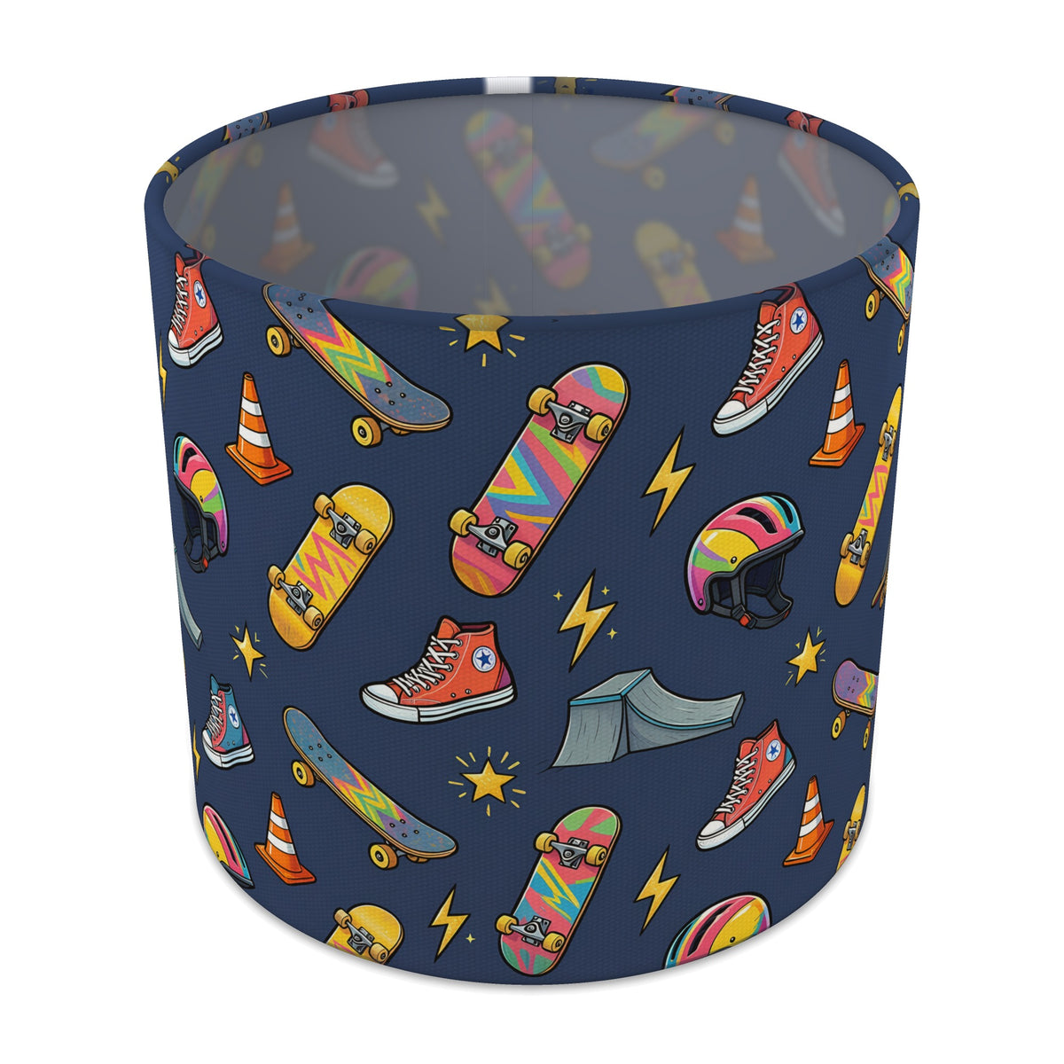 Navy Skate Crew lampshade - 20cm x 18.5cm Table