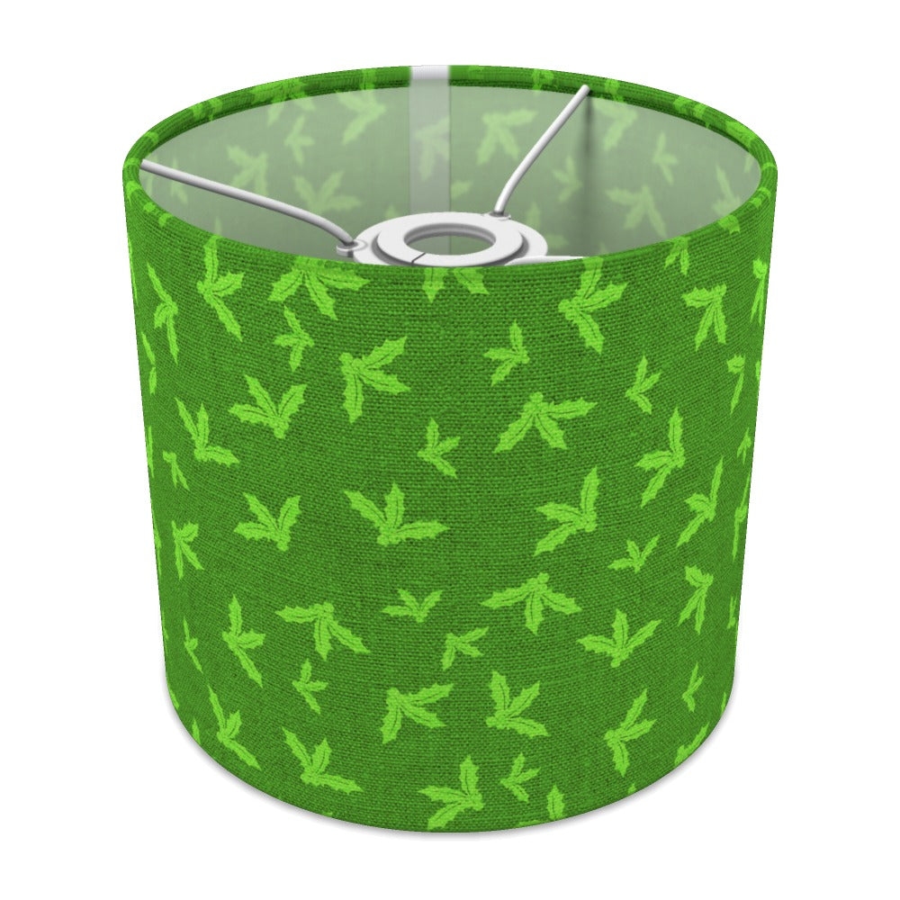Green Holly Leaf Pattern lampshade - 20cm Ceiling