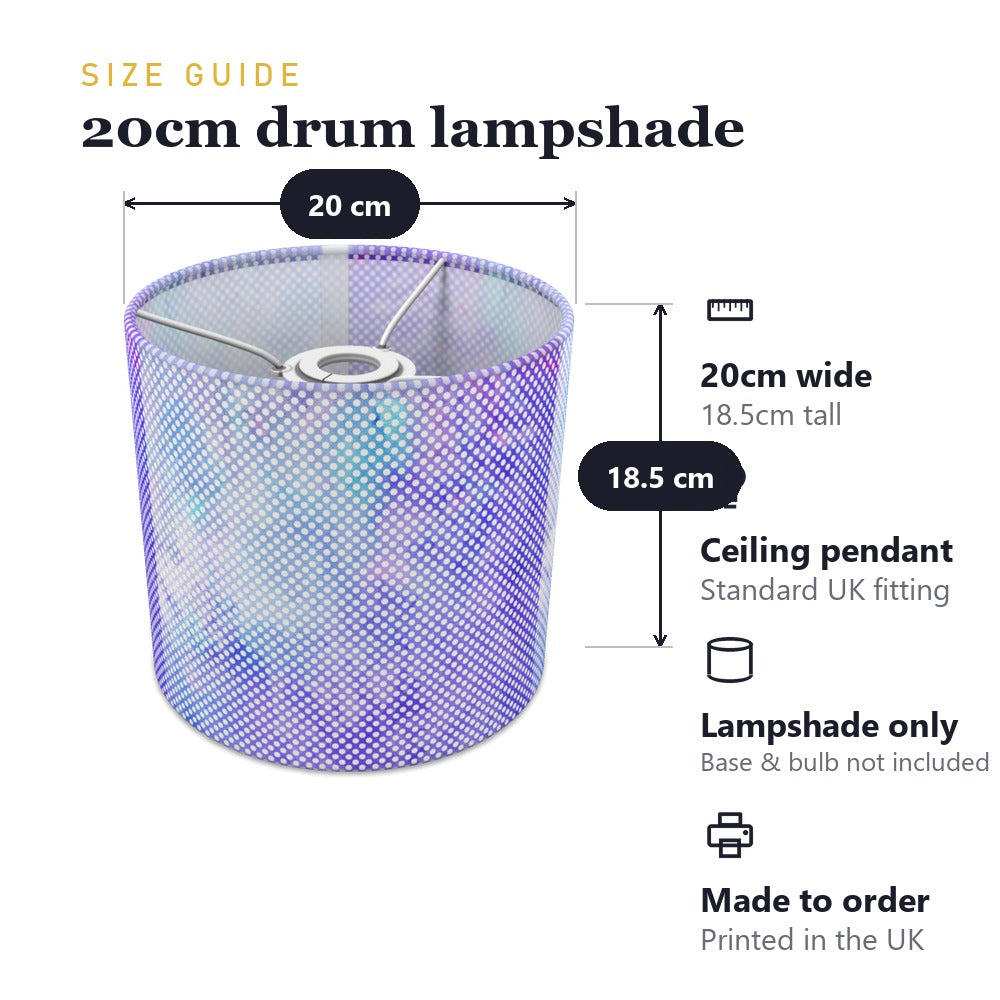 Purple Dotted Pattern lampshade