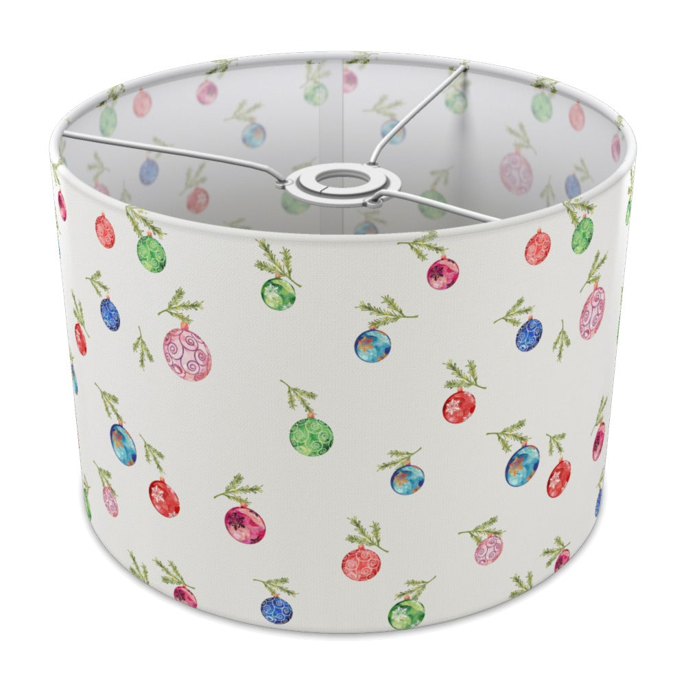 Festive Christmas Bauble Pattern lampshade - 30cm Ceiling