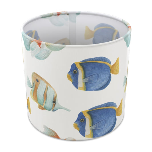 Vibrant Marine Fish Pattern lampshade - 20cm Table