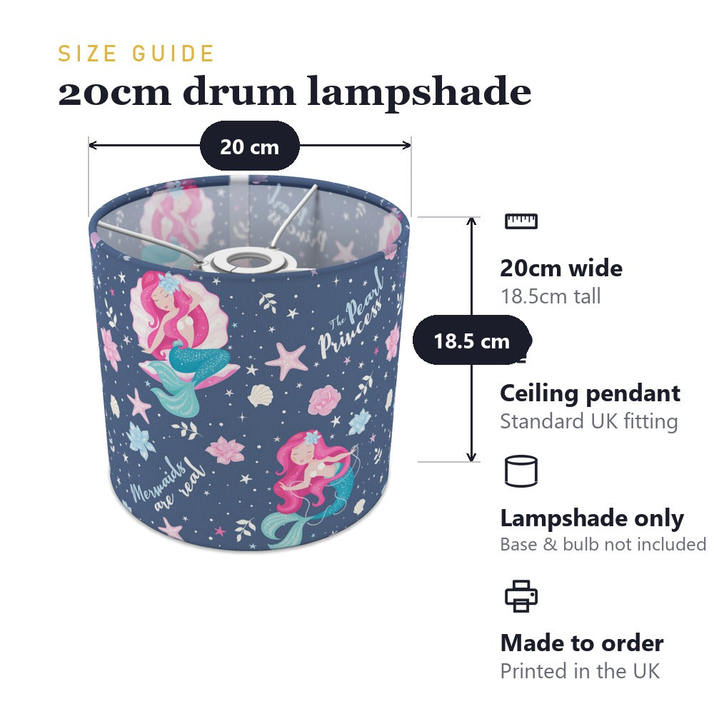 Enchanting Mermaid Princess lampshade