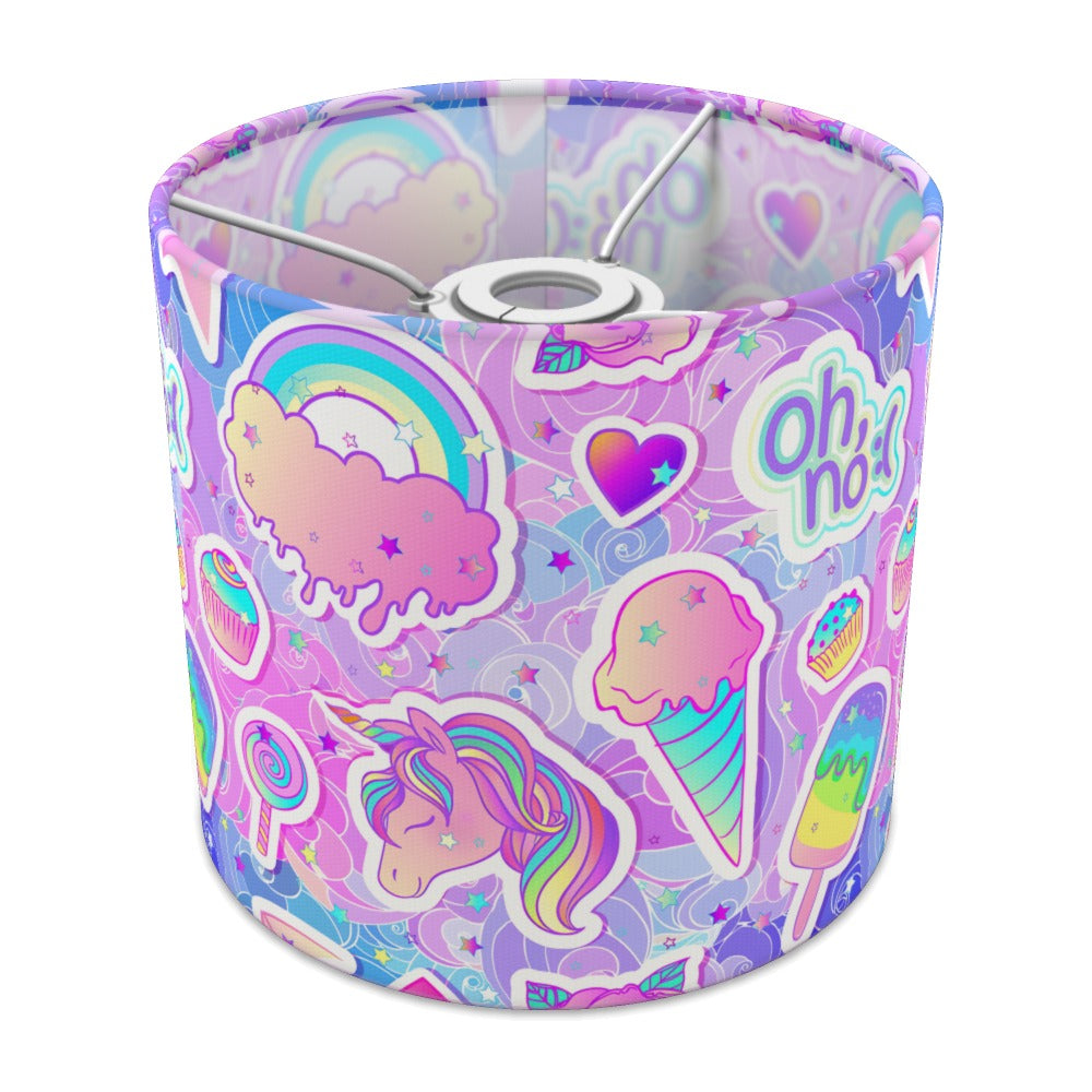 Pastel Unicorn Ice Cream Cupcake lampshade - 20cm Ceiling