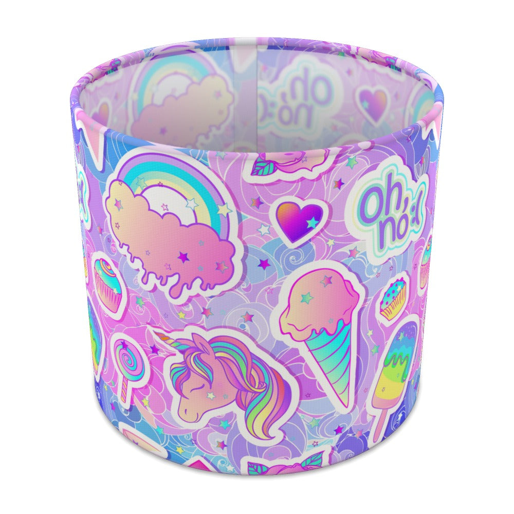 Pastel Unicorn Ice Cream Cupcake lampshade - 20cm Table