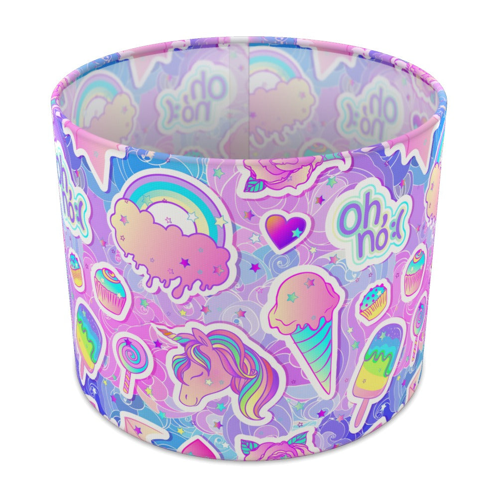 Pastel Unicorn Ice Cream Cupcake lampshade - 25cm Table