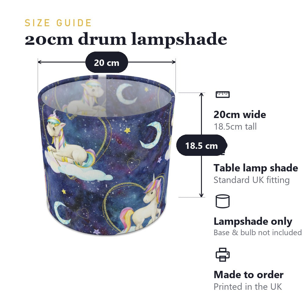 Magical Unicorn and Moon lampshade