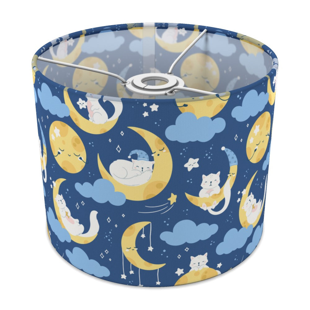 Sleepy Moon and Cats lampshade - 25cm Ceiling
