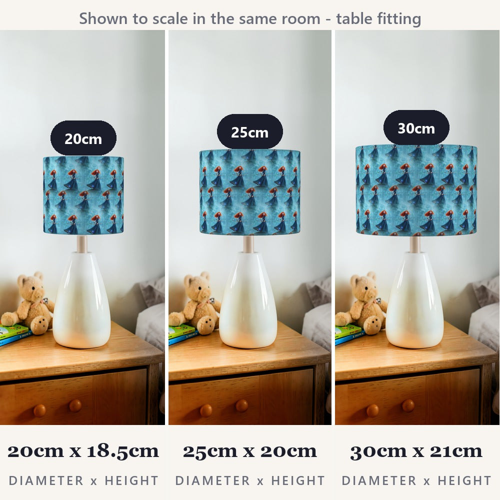 Princess Brave Blue Character lampshade