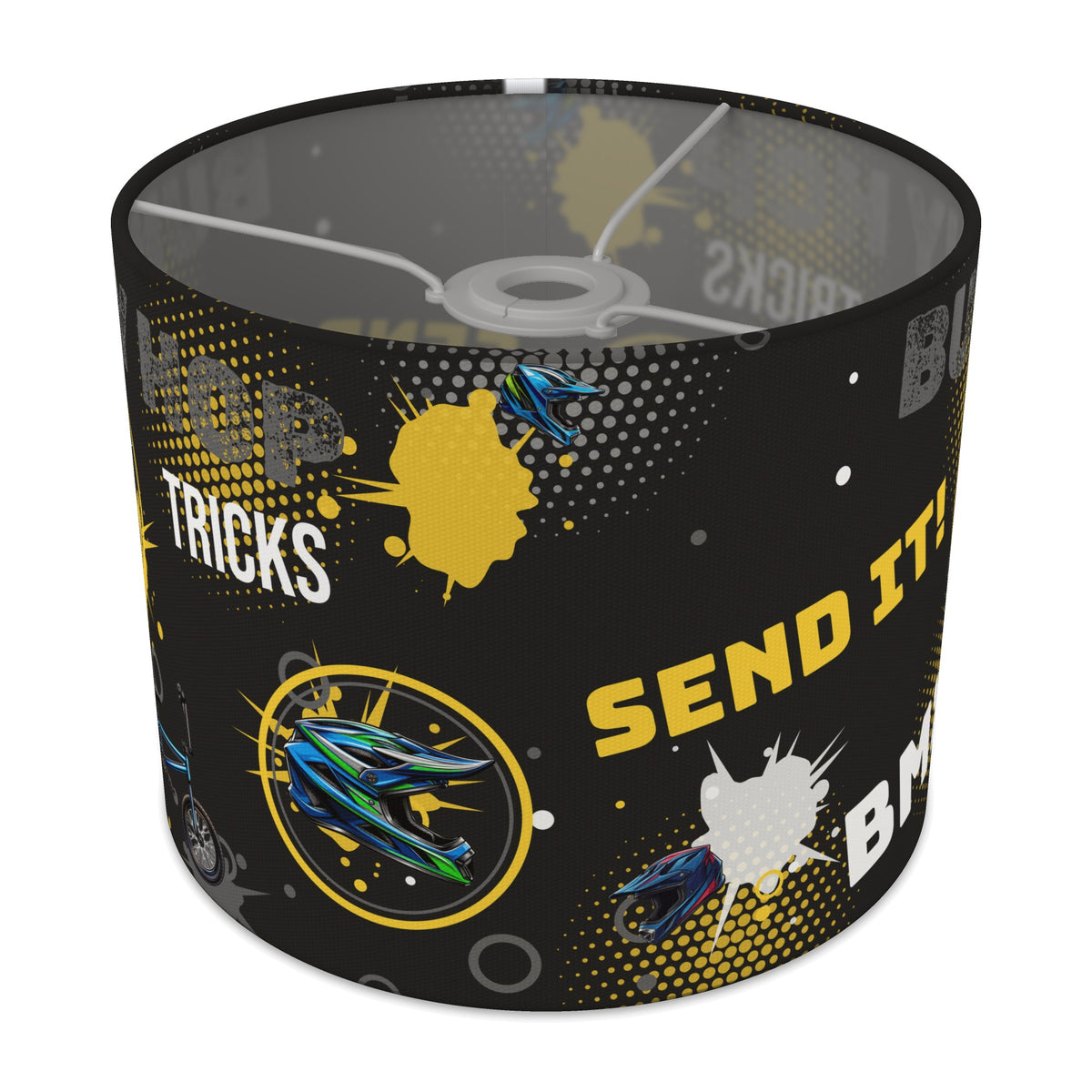 Black BMX Tricks lampshade - 25cm x 20cm Ceiling