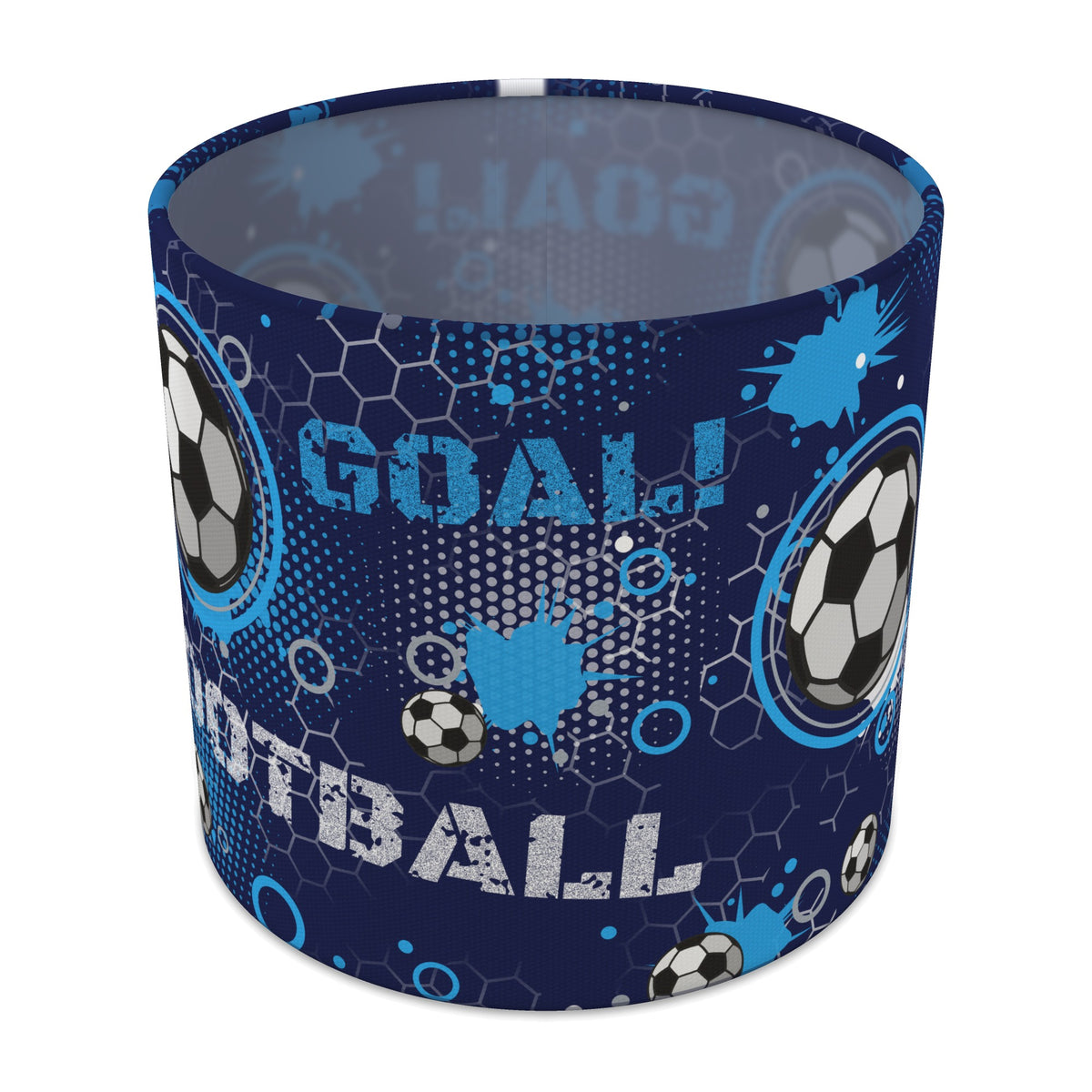 Navy Football Crazy lampshade - 20cm x 18.5cm Table
