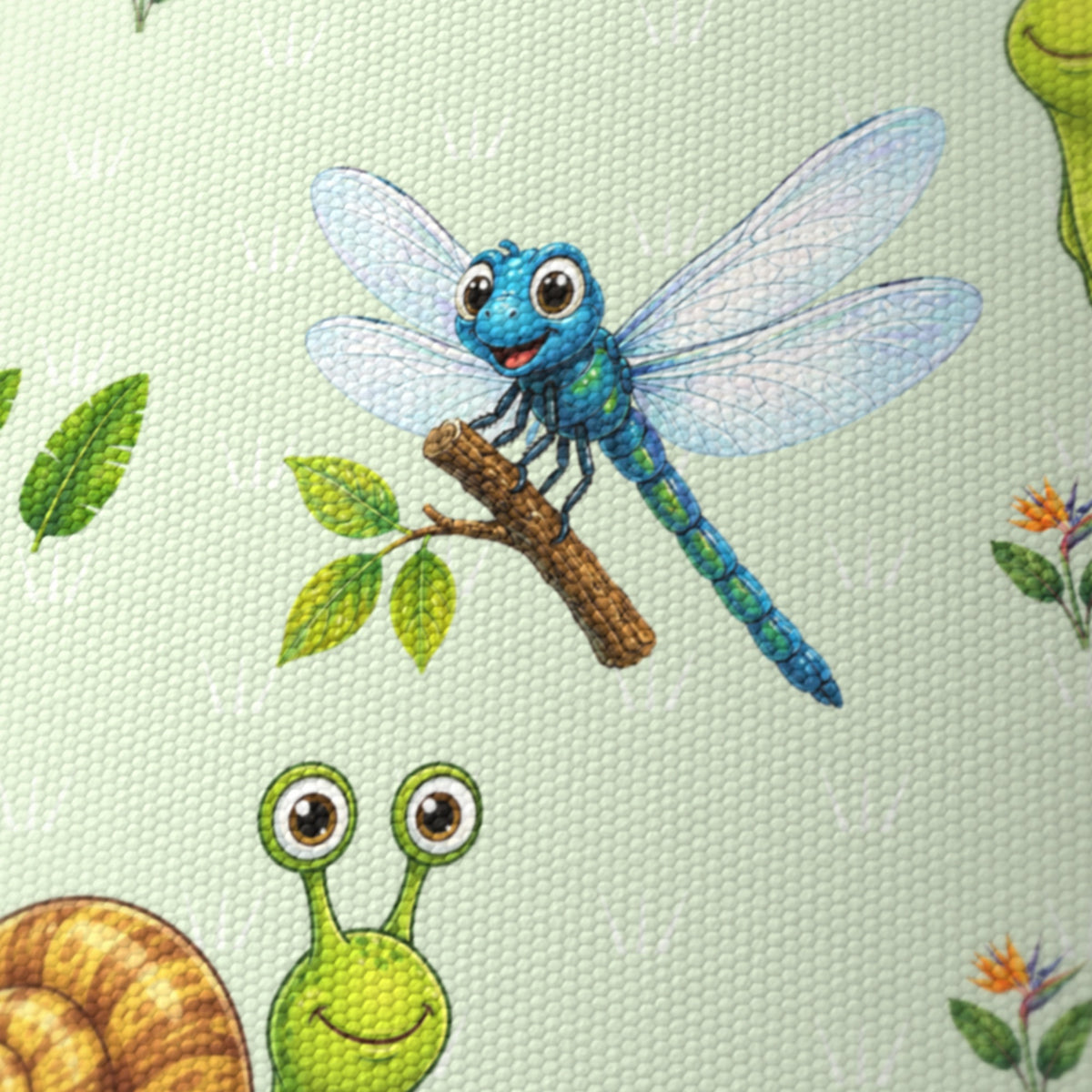Meadow Bug Friends lampshade - 20cm x 18.5cm Ceiling - photo 6