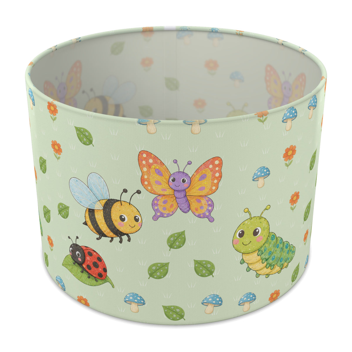 Meadow Garden Bugs lampshade - 30cm x 21cm Table