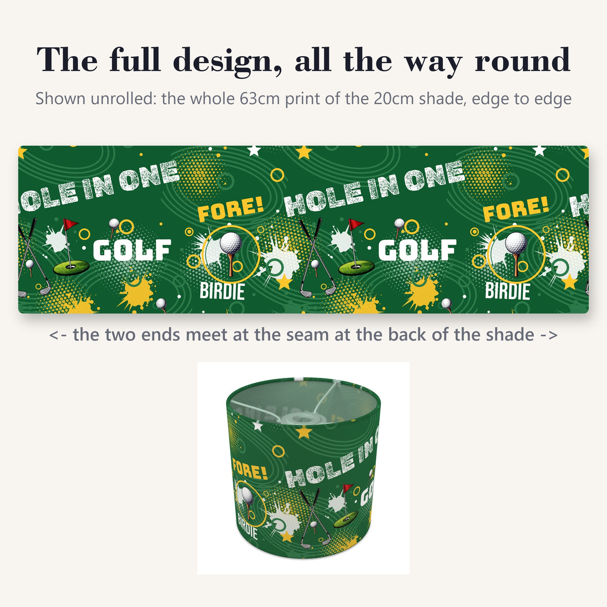 Pitch Golf Pro lampshade - 20cm x 18.5cm Ceiling - photo 9