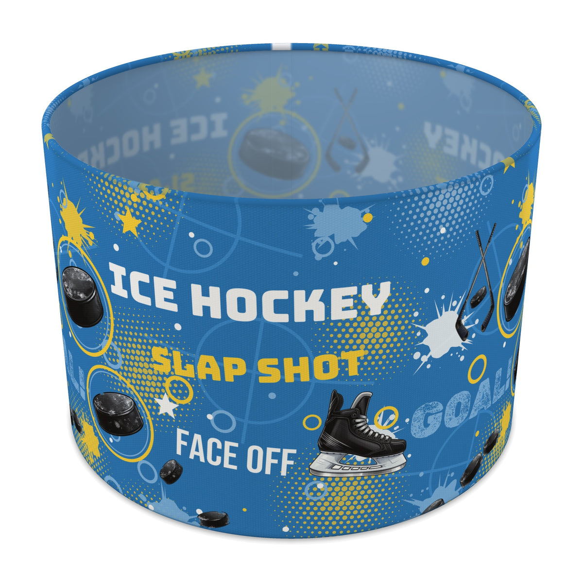Sky Ice Hockey Face lampshade - 30cm x 21cm Table