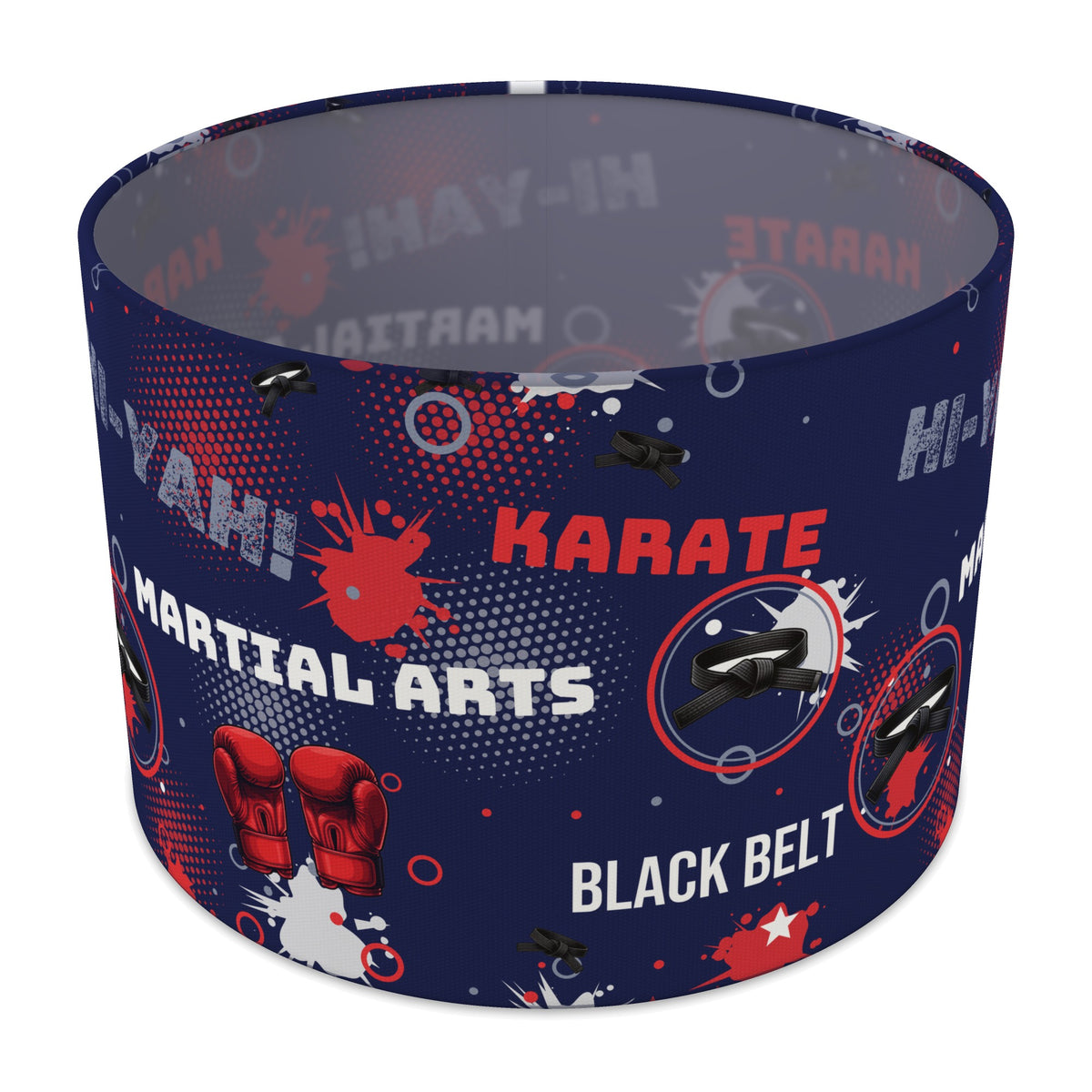 Navy Karate Kid lampshade - 30cm x 21cm Table