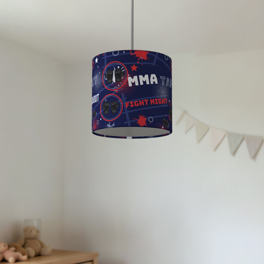 Navy Fight Night lampshade - 20cm x 18.5cm Ceiling - photo 2