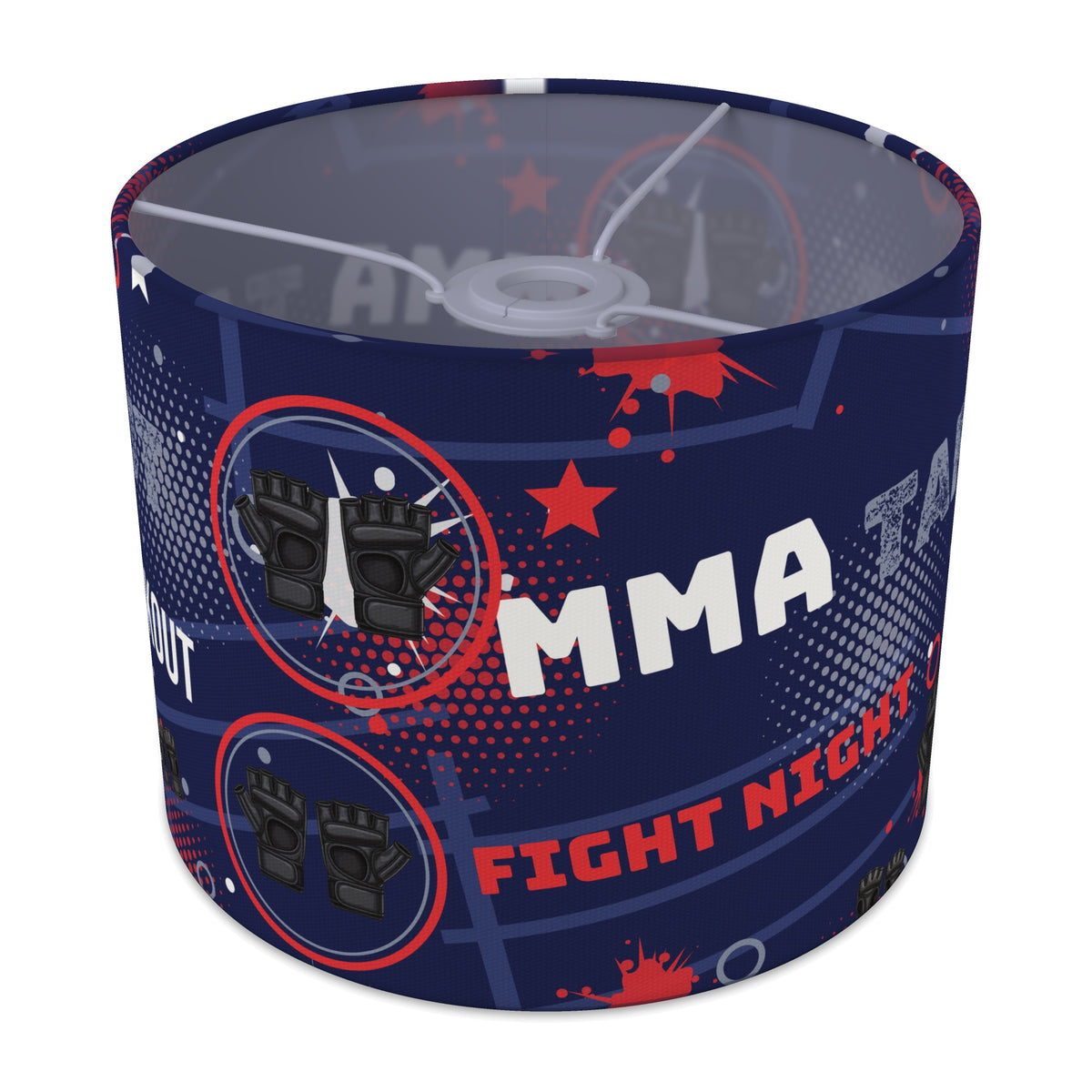 Navy Fight Night lampshade - 25cm x 20cm Ceiling