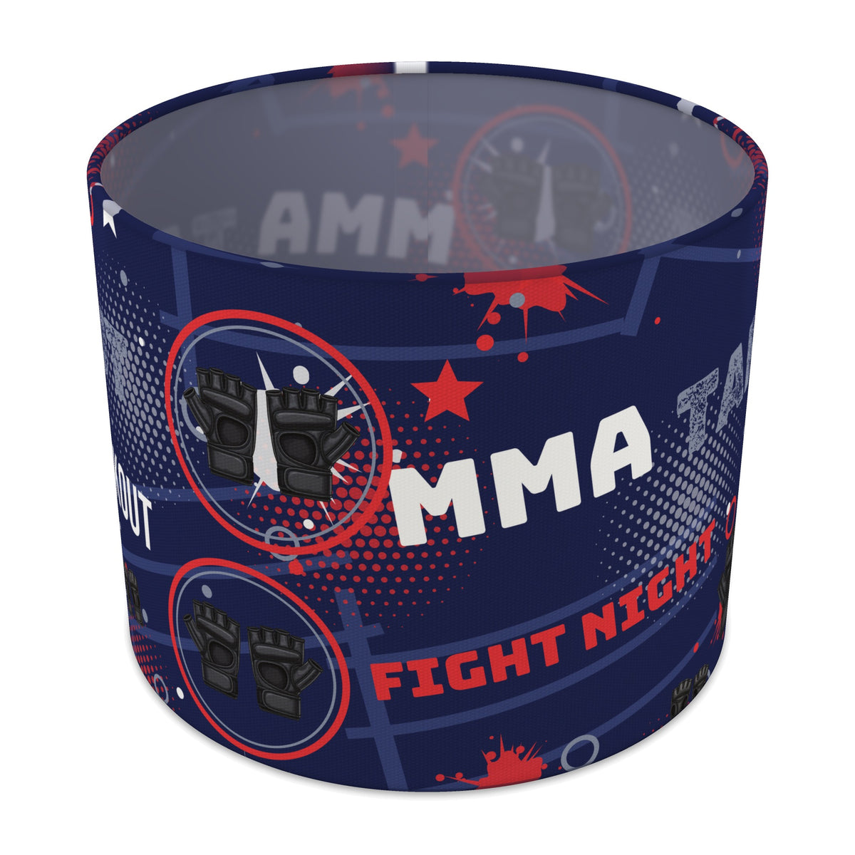 Navy Fight Night lampshade - 25cm x 20cm Table
