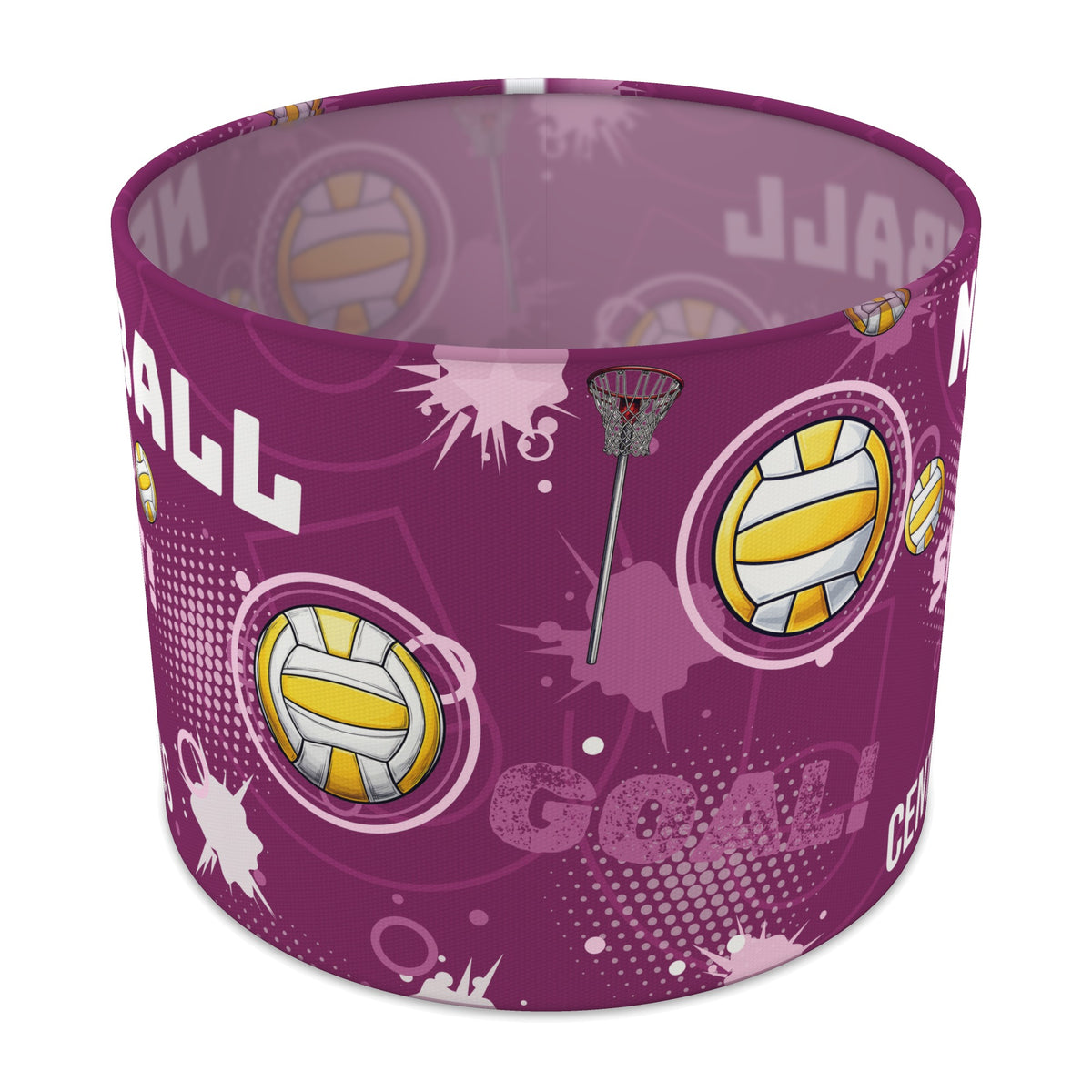 Berry Netball Star lampshade - 25cm x 20cm Table