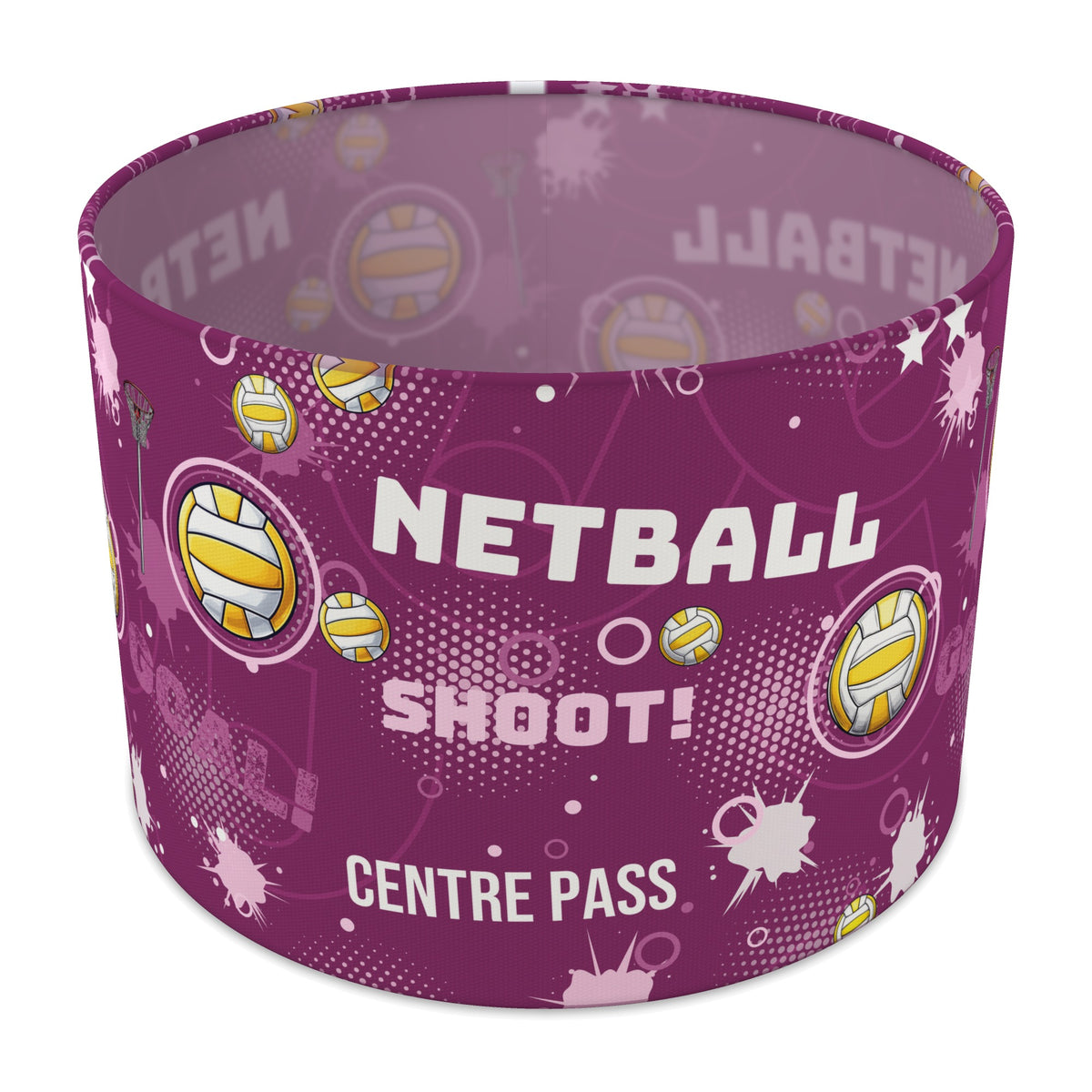 Berry Netball Star lampshade - 30cm x 21cm Table