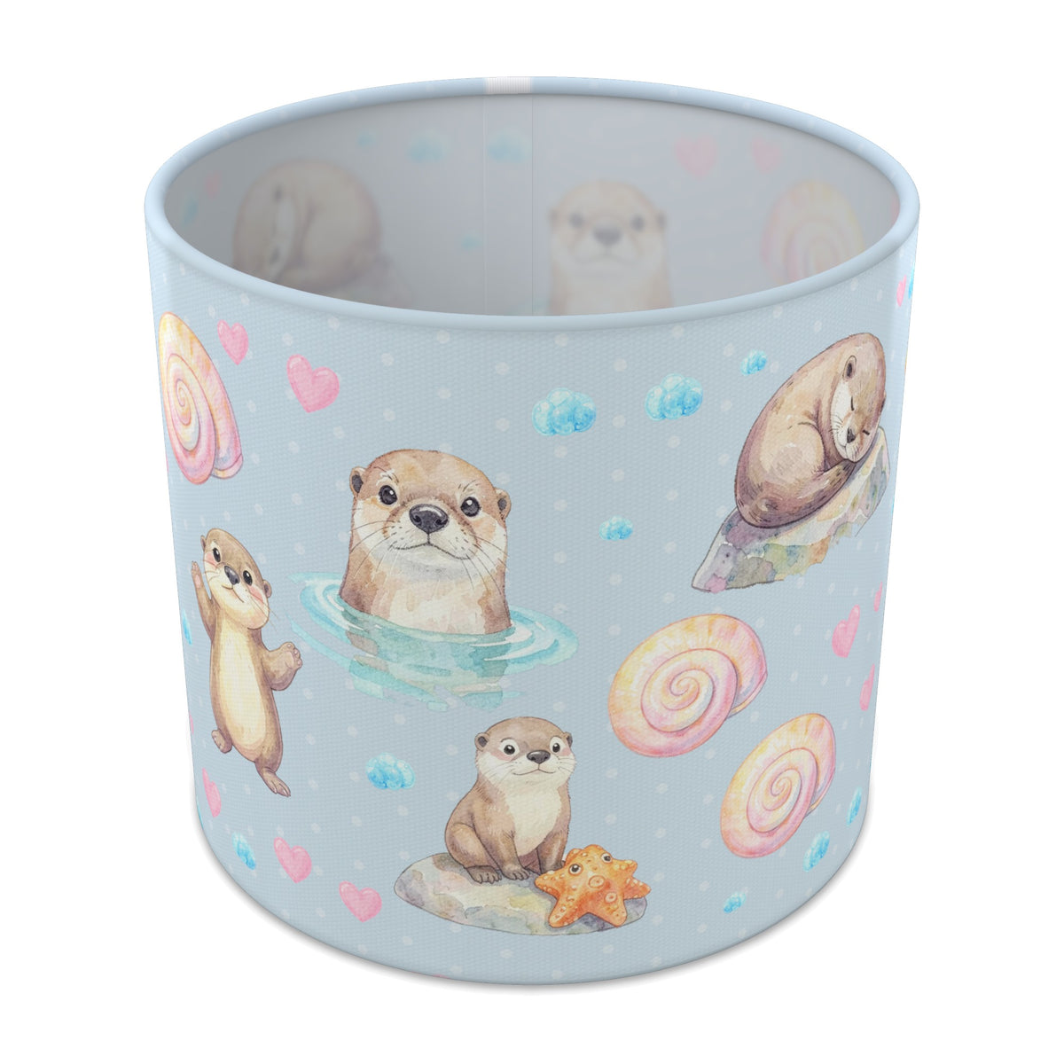 Sky Otter Friends lampshade - 20cm x 18.5cm Table