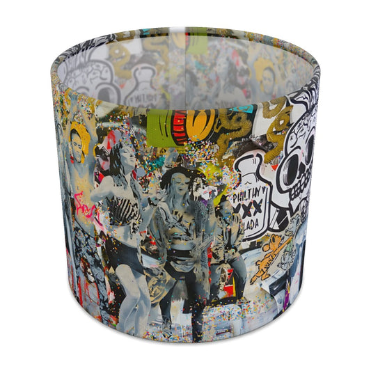 Urban Graffiti Skull Street Art lampshade - 20cm Table