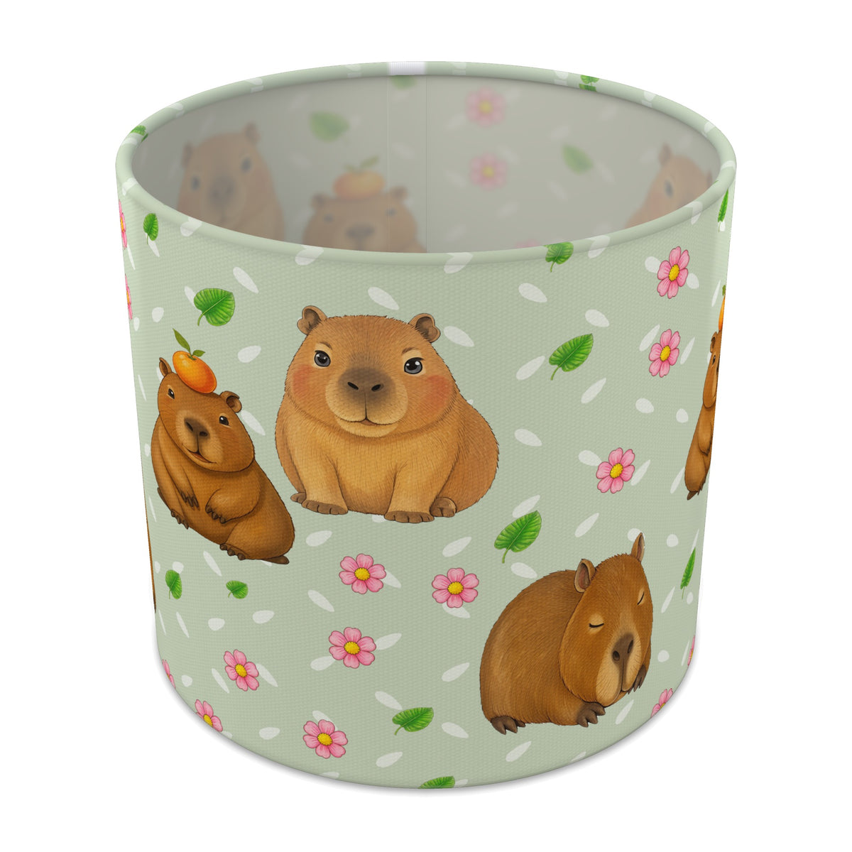 Sage Capybara Chill lampshade - 20cm x 18.5cm Table