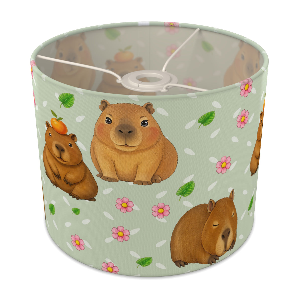 Sage Capybara Chill lampshade - 25cm x 20cm Ceiling