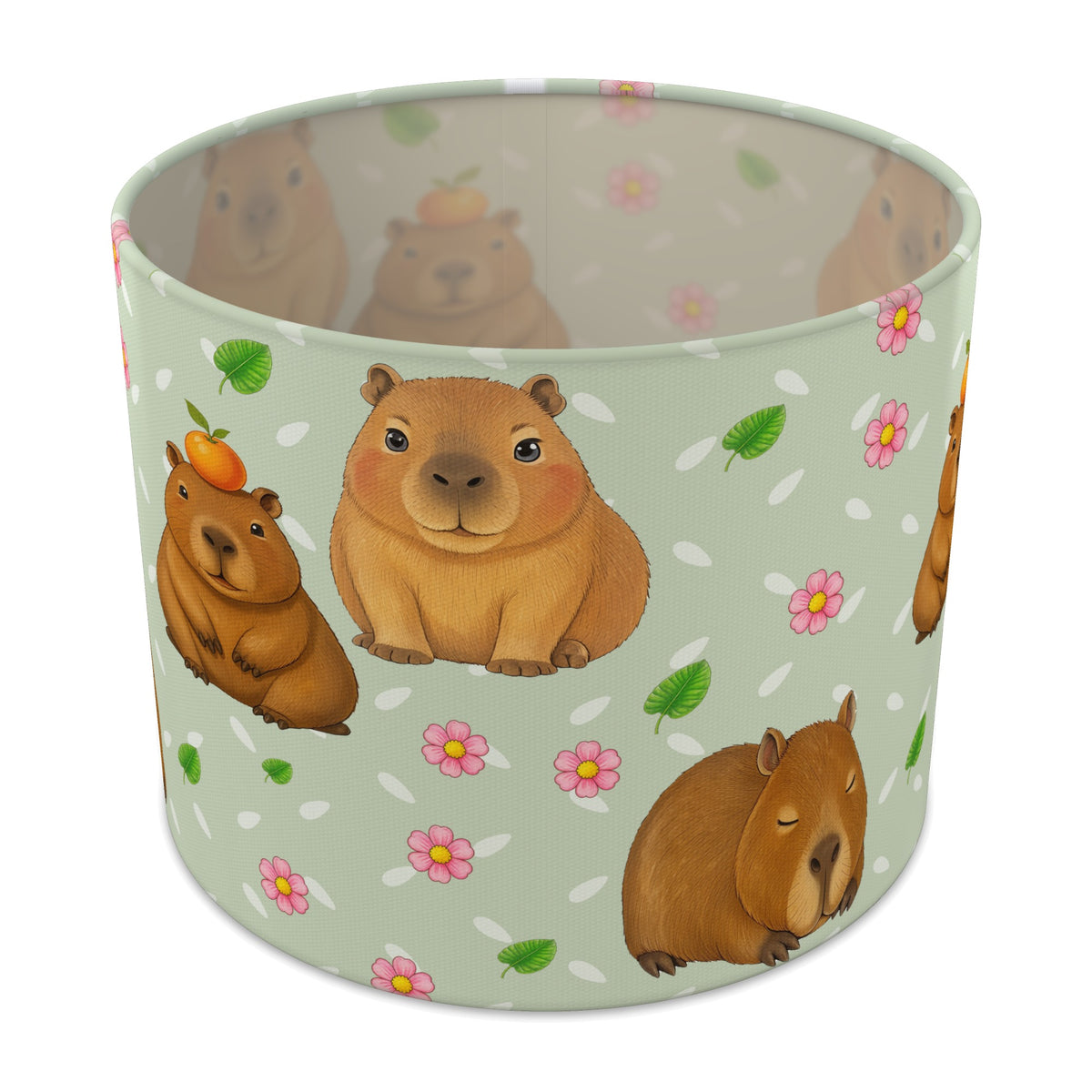 Sage Capybara Chill lampshade - 25cm x 20cm Table