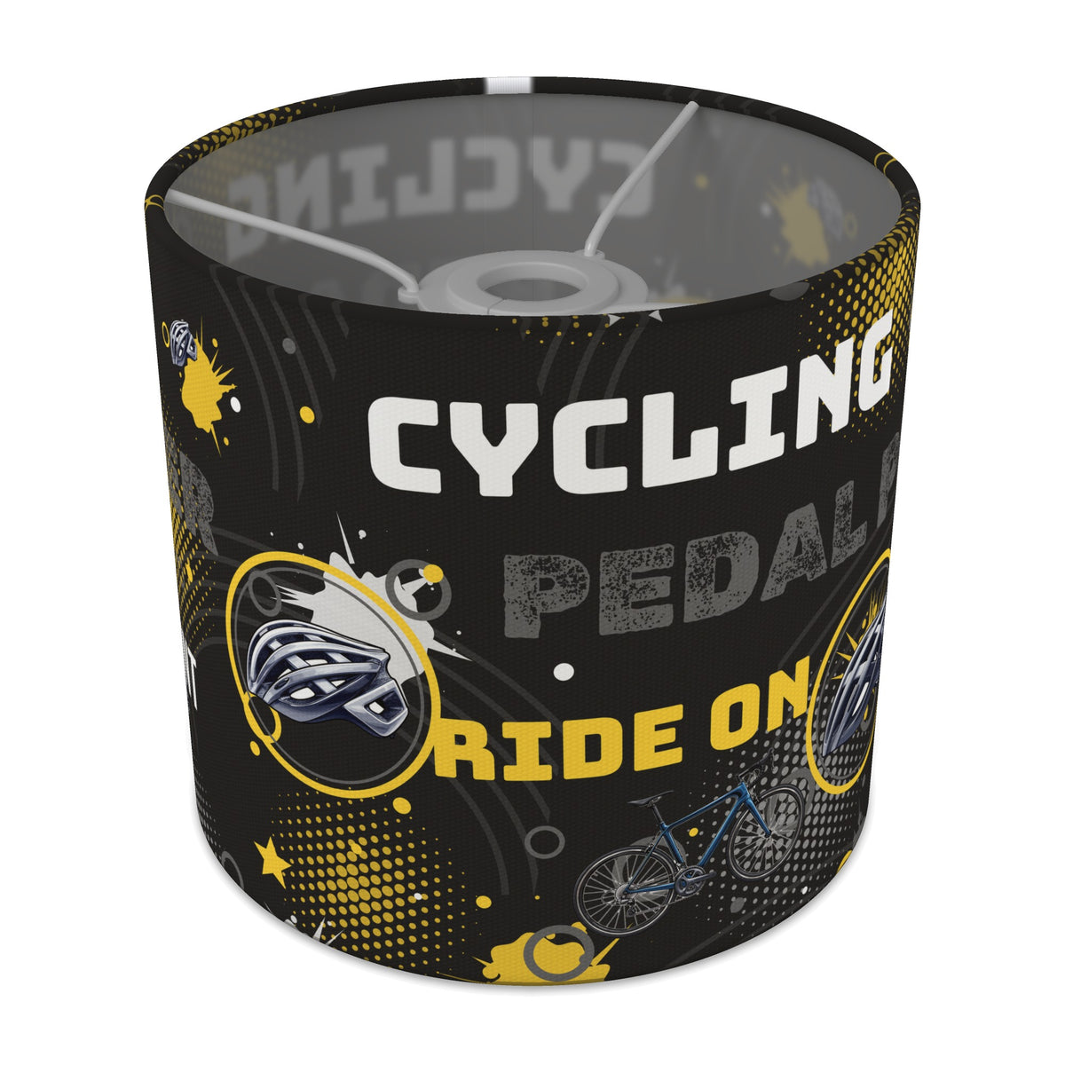 Black Pedal Power lampshade - 20cm x 18.5cm Ceiling - main photo