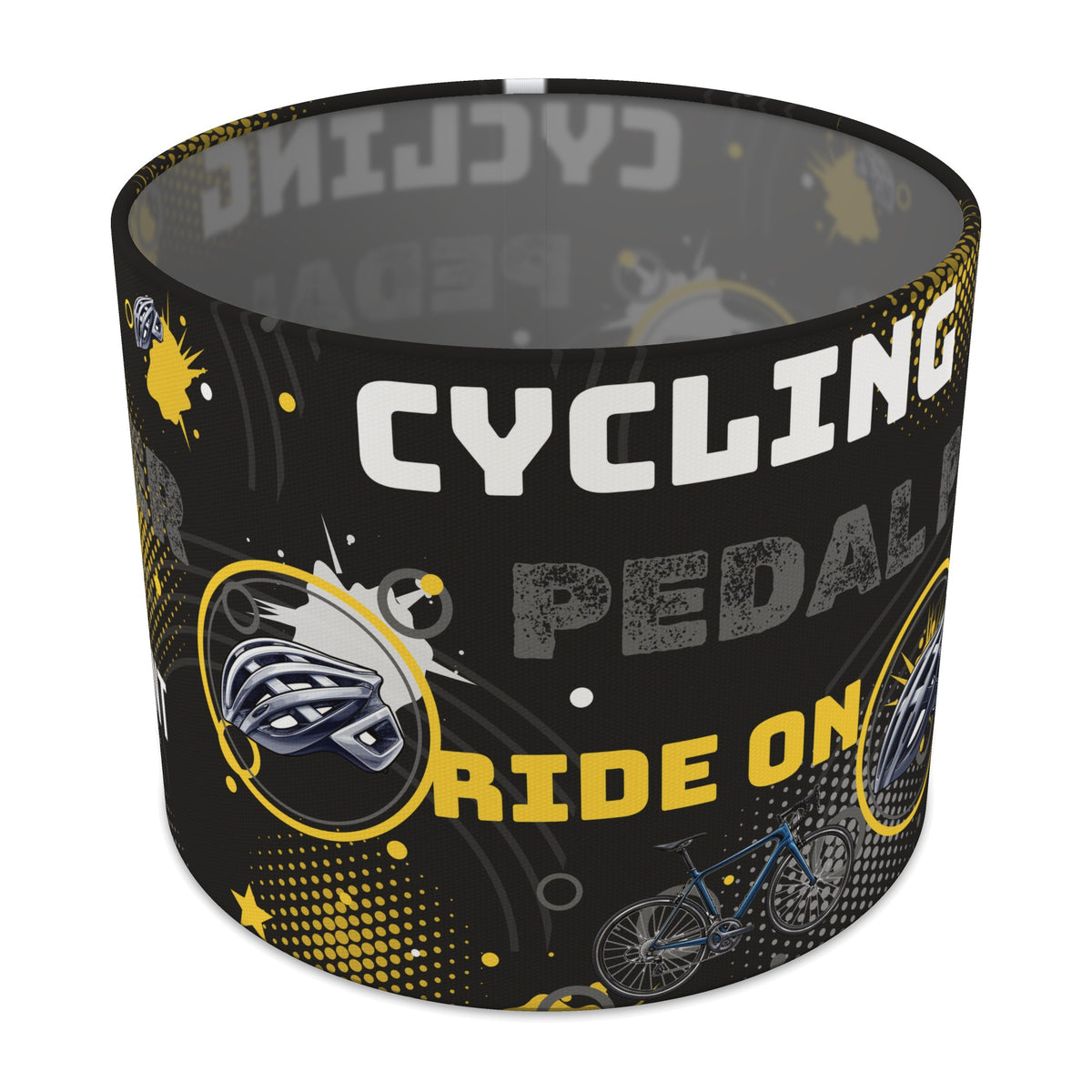 Black Pedal Power lampshade - 25cm x 20cm Table