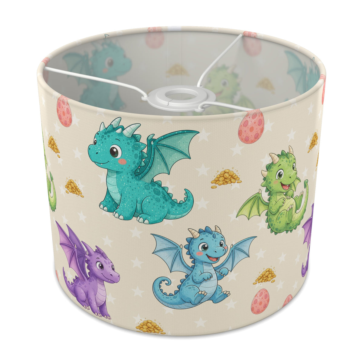 Cream Dragons lampshade - 25cm x 20cm Ceiling