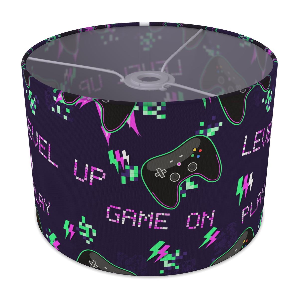 Neon Game On lampshade - 30cm x 21cm Ceiling