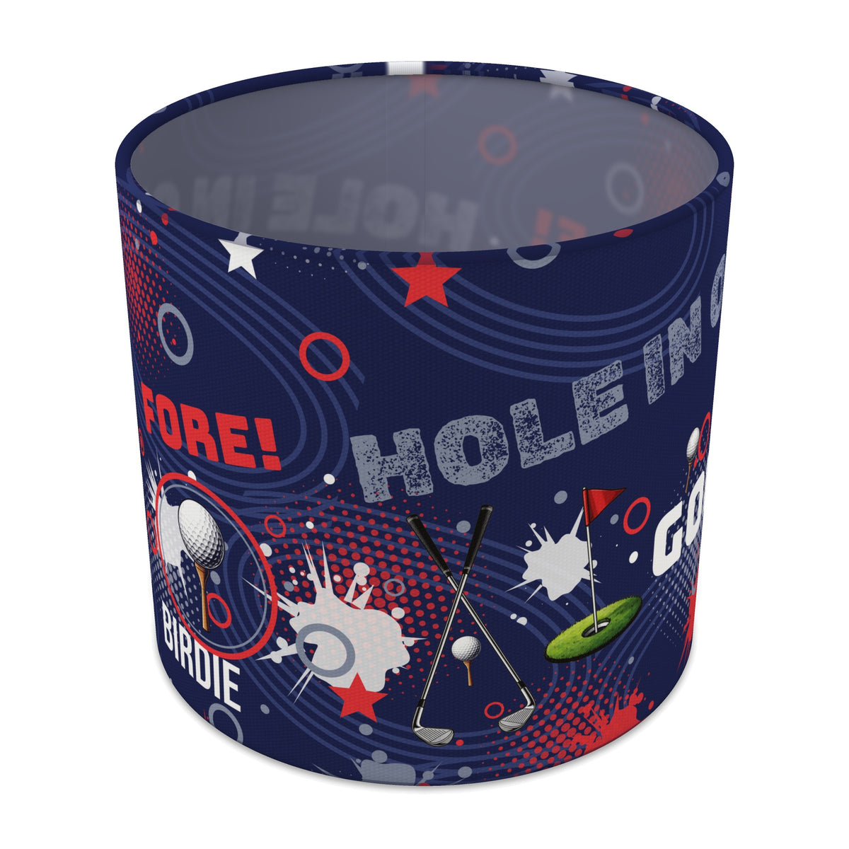 Navy Golf Pro lampshade - 20cm x 18.5cm Table