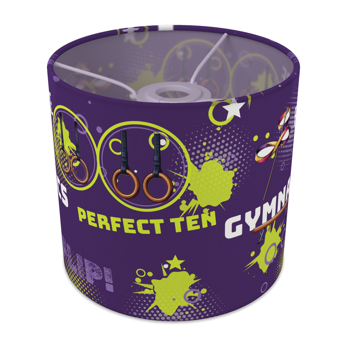 Purple Gymnastics Star lampshade - 20cm x 18.5cm Ceiling - main photo