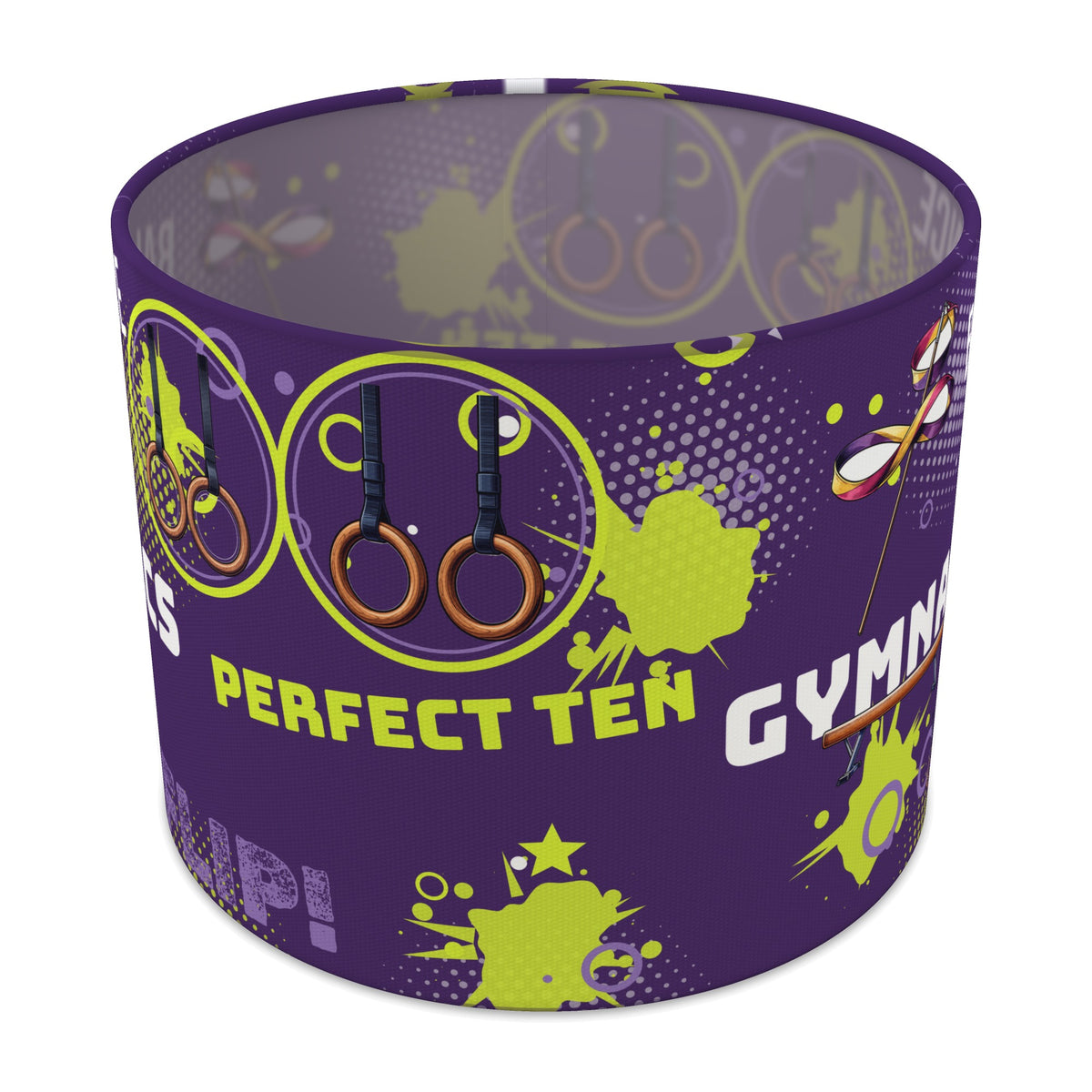 Purple Gymnastics Star lampshade - 25cm x 20cm Table