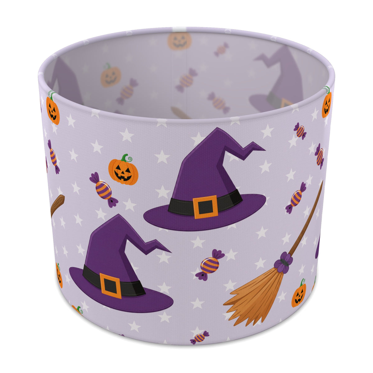 Lilac Halloween lampshade - 25cm x 20cm Table